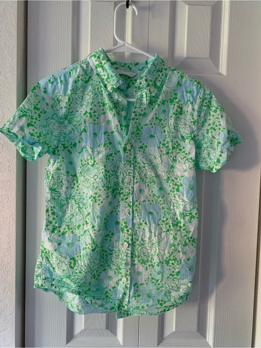 Janie and Jack Lilly Pulitzer Collab Button-Down Shirt Size 14 EUC